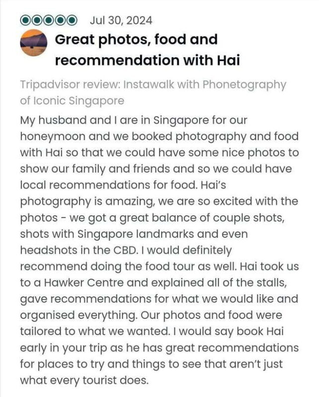 Instawalks of Iconic Singapore Photography Services - The Value of This Experience