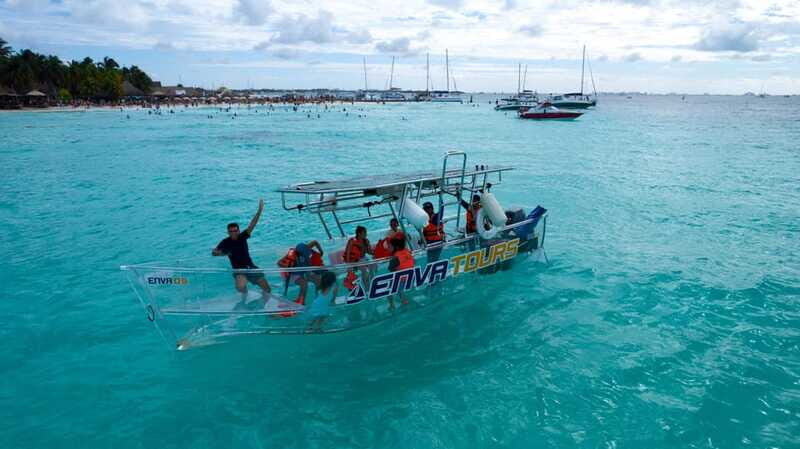 Isla Mujeres: Excursion Crystal Boat Tour at the Caribbean - Exploring the Experience in Detail