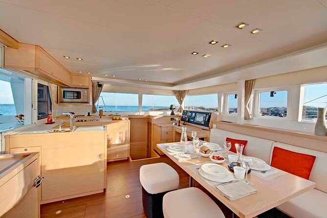 Island Hopping: Santorini Catamaran Charter Cruise with a skipper - FAQ