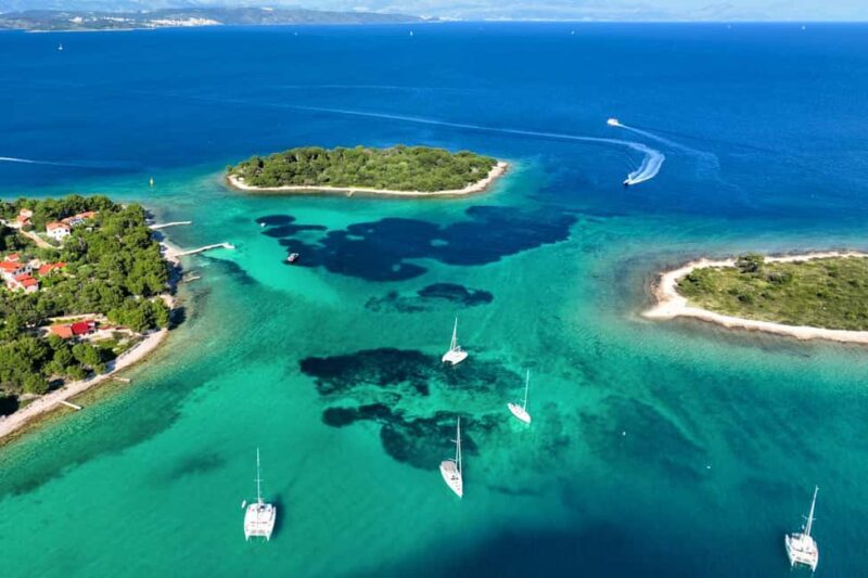 Island of olta & Blue Lagoon Private Speedboat Tour - Key Points