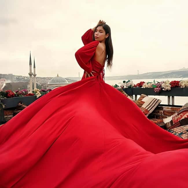 Istanbul: Rooftop Photoshoot with Flying Dress - Istanbul: Rooftop Photoshoot with Flying Dress — A Unique Capture of the City’s Charm