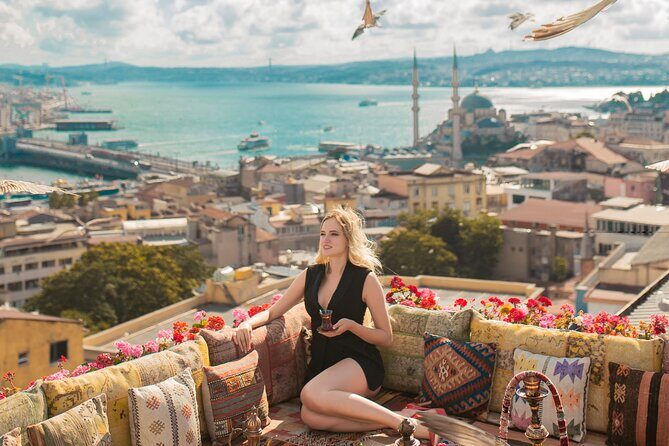 Istanbul Rooftop Photoshoot with Flying Dress - Experience a Glamorous Istanbul Rooftop Photoshoot with Flying Dress
