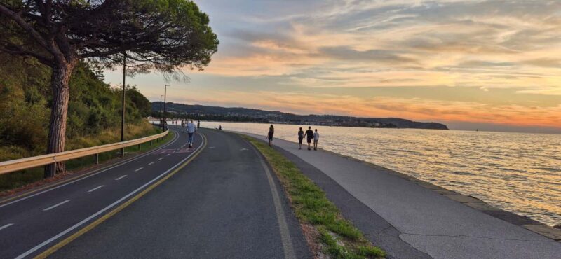 Izola: Sunset Coastal Run to Koper with Local Gift - Key Points