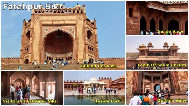 Jaipur to Agra via Chand Baori, Bharatpur and Fatehpur Sikri - Key Points