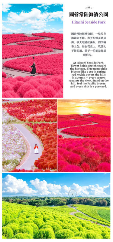 Japans Top 3 Illumination Shows: Ashikaga Flower Park & Ibaraki Ocean View Day Trip (Departing from Tokyo) - Hitachi Seaside Park in the autumn version