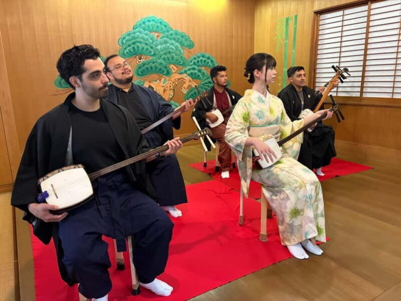 Japan: Shamisen Lesson with Kimono and Matcha Tea - Key Points