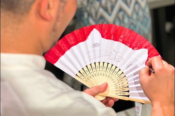 Japanese Fan Painting Workshop ~ in a Tokyo Flower Shop - A Closer Look at the Japanese Fan Painting Workshop