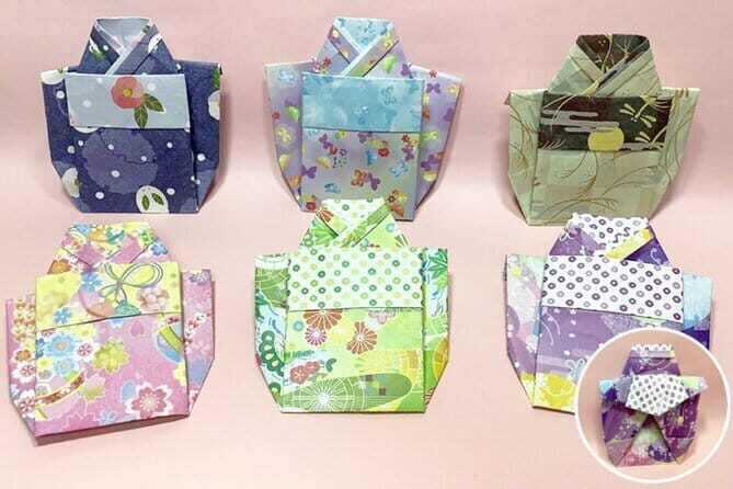 Japanese miniature kimono made with origami in Osaka - Who This Tour Suits Best