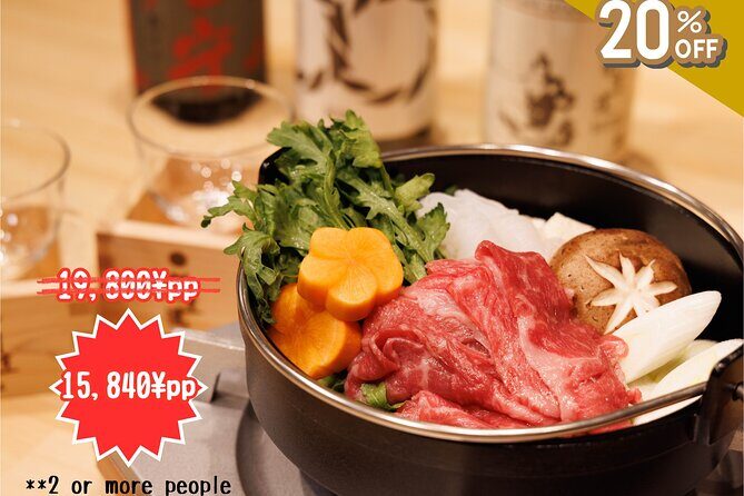Japanese Sake Tasting & Wagyu Sukiyaki Cooking Class in Tokyo - Key Points