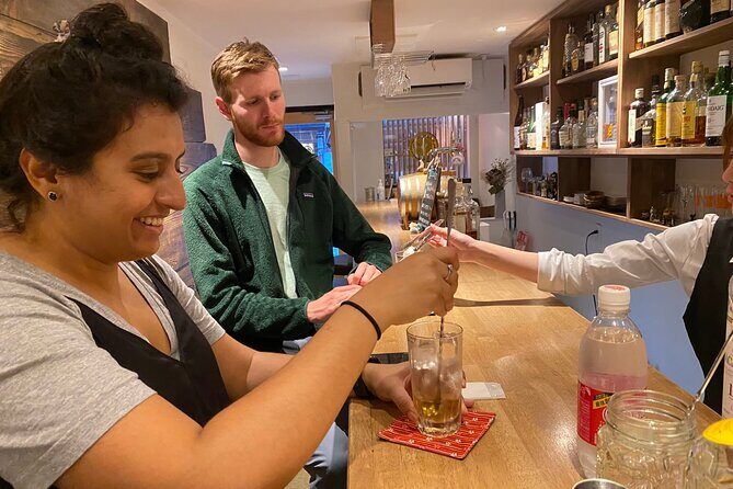 Japanese whiskey tasting; relaxed and educational in the bar - An In-Depth Look at the Japanese Whiskey Tasting Tour in Kyoto