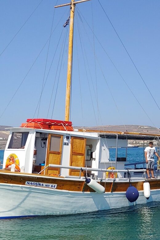 Kaiki cruise to Antiparos & Despotiko including BBQ lunch - Key Points
