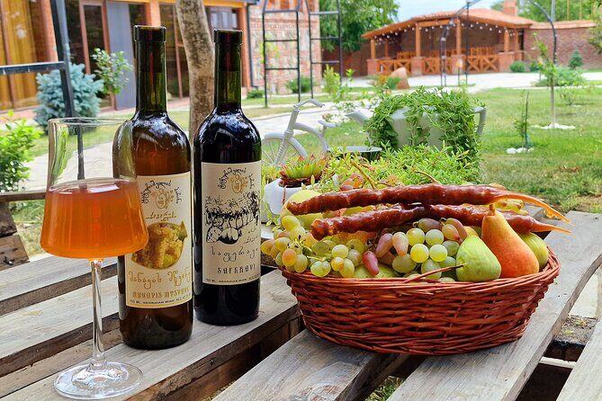 Kakheti - Small wineries and family-cooked lunch  Private tour - Taking in Wine at Vellino Cellar