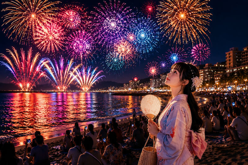 Kamakura High School "Slam Dunk" Filming Location + Enoshima Island + Atami Fireworks Instagram-Worthy One-Day Tour (From Tokyo) - A Slam Dunk crossing, then a seaside fireworks finale