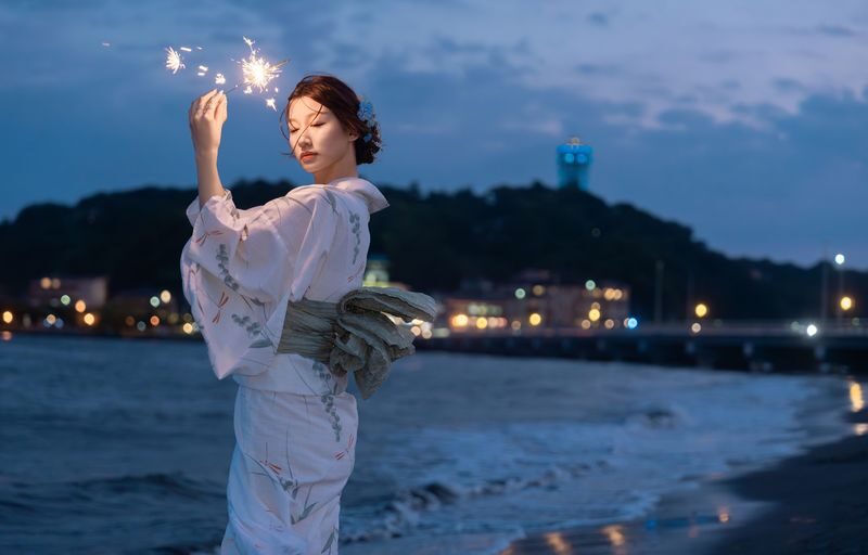 Kamakura Yukata/Kimono Experience & Photo Shoot Kamakura HANKA - Taking the outfit into Kamakura