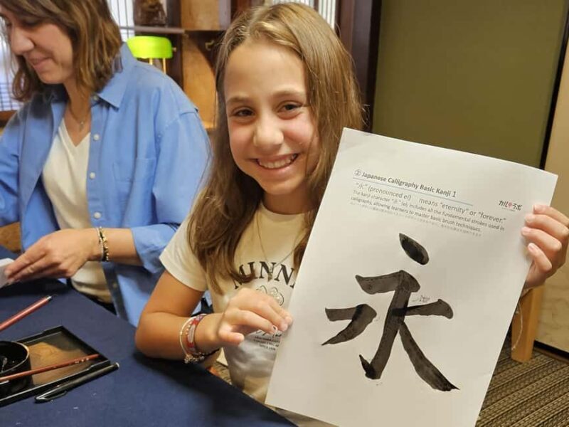 Kanazawa "Near Ninja Temple" : Japanese Calligraphy Class - Who Will Appreciate This Experience?
