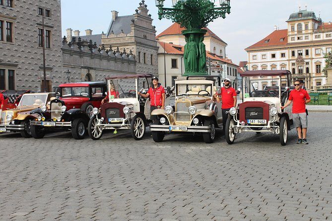 Karlstejn Castle in Vintage Convertible Car - A Detailed Look at the Karlstejn Castle in Vintage Convertible Car Tour