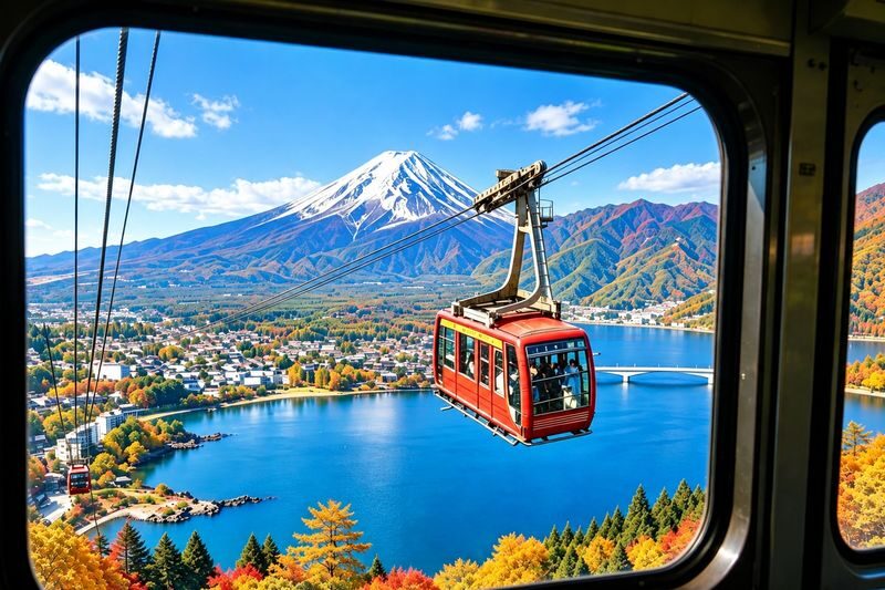 (Kawaguchiko Ropeway ticket included) Mount Fuji Kawaguchiko Internet-famous Check-in Day Tour: Kawaguchiko Tenjo-Yama Park, Internet-famous Lawson Convenience Store, Arakurayama Sengen Park, Oshino Hakkai (Departing from Tokyo / Chinese and English servi - Arakurayama Sengen Park and the Chureito Pagoda