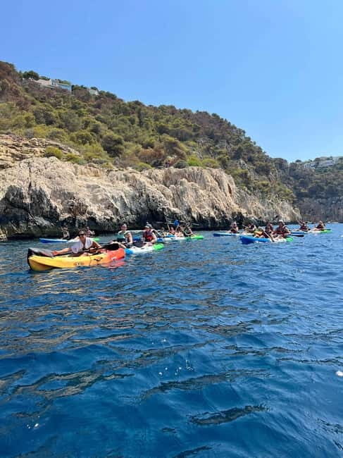 Kayak Granadella Excursión Guiada en Cuevas y Cala en Caló - Key Points
