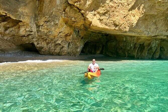 Kayak Javea Guided Cala Granadella, llop marí cave, cala en caló - A Fun-Filled Kayaking Adventure in Javea: Cala Granadella, Llop Marí Cave, Cala en Caló, and More