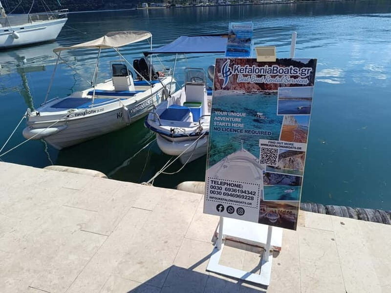 Kefalonia: Boat Rental (30HP Motorboat)-No License Required - The Sum Up