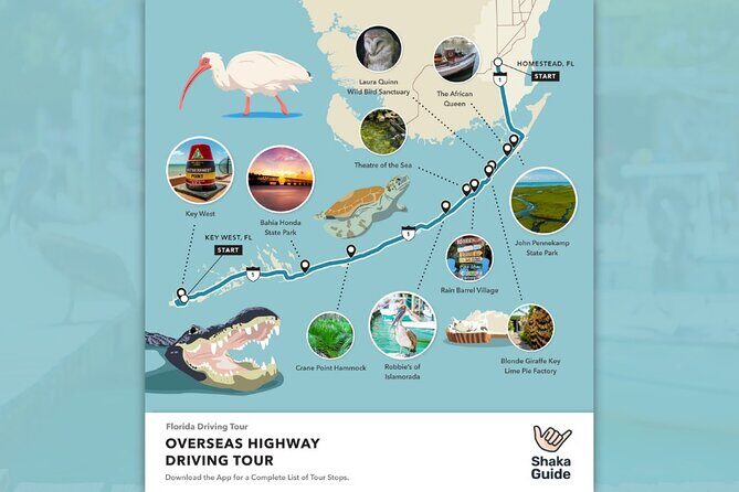 Key West and Overseas Highway Self-Guided Audio Tour - Key Points