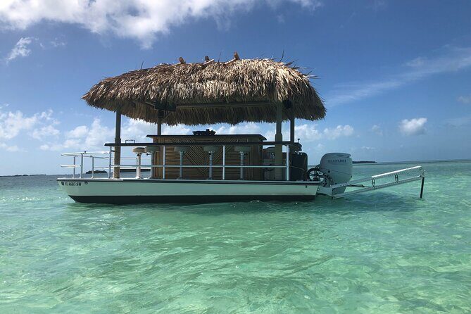 Key West Tiki Bar Boat Cruise to Popular Sand Bar - Key Points