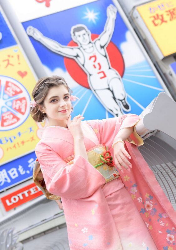 Kimono Photo Shoot Studio Nolls (Osaka) - A Yukata portrait in the heart of Osaka