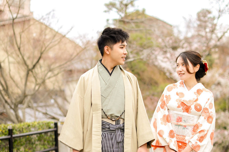 Kimono Rental (Kyoto/Provided by Kimono Rental Kanwa Yasaka Shrine) - Getting dressed at KANWA