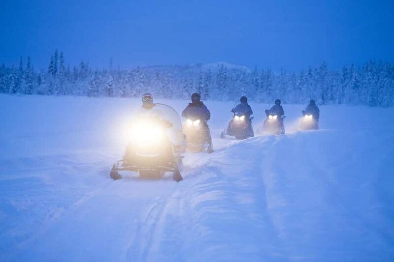 Kiruna: Overnight Snowmobile Tour with Dinner and Sauna - Key Points