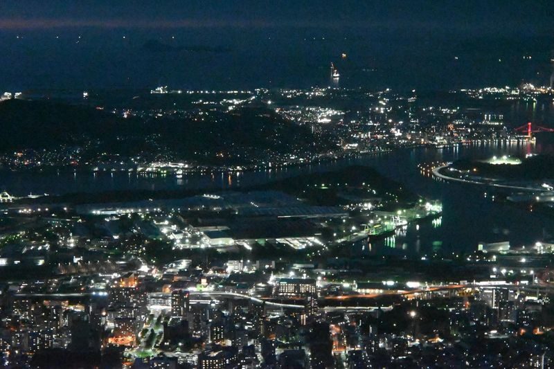 Kitakyushu Day Trip: Karato Market / Mojiko & Motonosumi Shrine & Sarakurayama Cable Car (Departing from Fukuoka) - Mount Sarakura at dusk, if the weather cooperates
