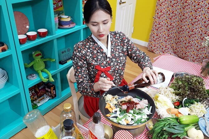 Korea Cooking Class with 3 stars Michelin Chef & Content creators - The Sum Up