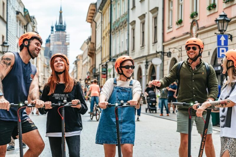 Krakow: Guided E-Scooter City Tour with Food Tastings - Key Points