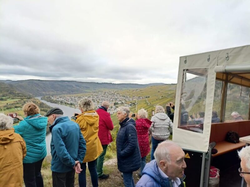 Kröv, Moselle: COVERED WAGON RIDE through the vineyards with wine tasting - Authenticity and Educational Value