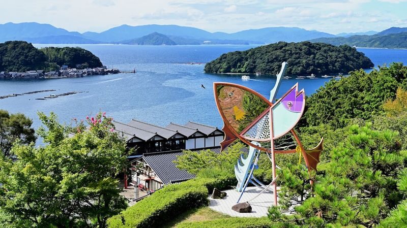 Kyoto Amanohashidate & Ine Funaya & Ine Bay Scenic Day Trip (Departing from Osaka or Kyoto) - The bay cruise brings the houses into view