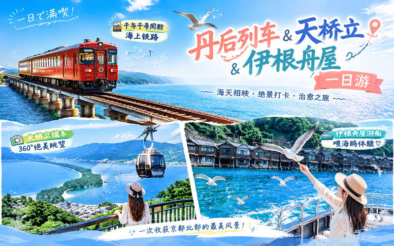 Kyoto Coast Fairytale Journey: Sea Train & Amanohashidate & Ine Funaya One-Day Tour - Amanohashidate: a famous view worth earning