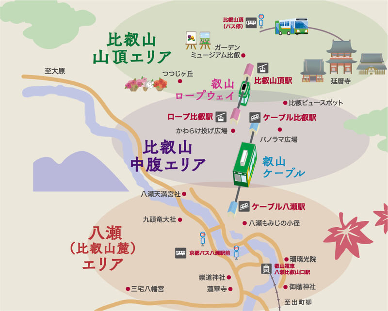Kyoto: Eizan Cable Car ticket - From Kyoto’s edge to Mount Hiei