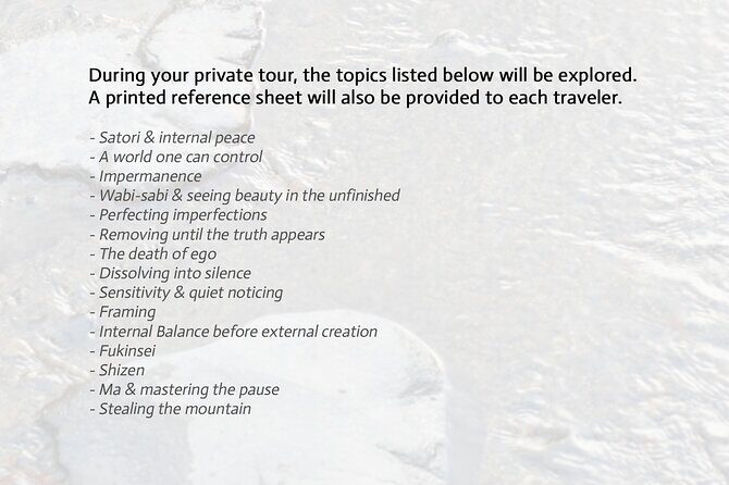 Kyoto Garden Secrets Led by an Architect PRIVATE Tour - An In-Depth Look at the Kyoto Garden Secrets Private Tour