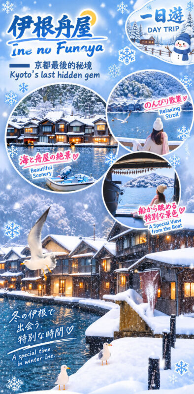 Kyoto Miyama Winter Lantern Festival Illumination & Amanohashidate & Ine Funaya Boat Tour One-Day Trip - Amanohashidate: the sandbar from above
