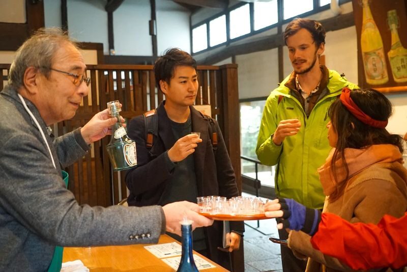 Kyoto Sake Tour in Fushimi: 18 Sake Tastings & Historic Breweries - A canal walk between the drinks