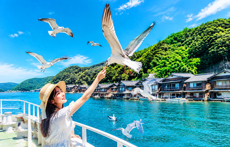 Kyoto Sea and Sky Secret Realm and Mountain Fairy Tale | Amanohashidate, Ine Funaya, Miyama Thatched Village Day Trip | Departing from Osaka - A long day into northern Kyoto Prefecture