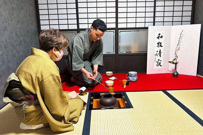 KYOTO Tea Ceremony with kimono near by Imamiya Jinjya Shrine - Key Points