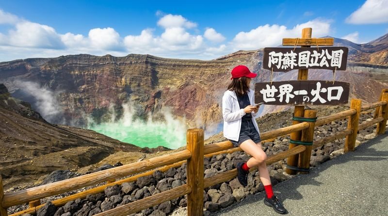 Kyushu Hiking Tour | Kamishikimi Kumanoimasu Shrine & Mount Aso Kusasenri & Kurokawa Onsen & Free Crater Shuttle Bus (Departing from Kumamoto/Fukuoka) - Mount Aso: the crater is not guaranteed