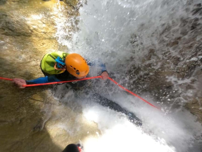 La plagne: introductory canyon at Eau Rousse - The Approach and the Canyon