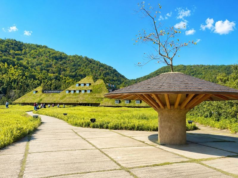 Lake Biwa, Shirahige Shrine, La Collina Omihachiman & Mangetsu-ji Ukimido One-Day Tour (Departing from Osaka/Kyoto) - La Collina Omihachiman: baumkuchen and unusual architecture