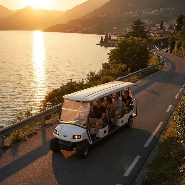 Lake Como Sunset Tour  Golf Car Tour  1 Hour - Key Points