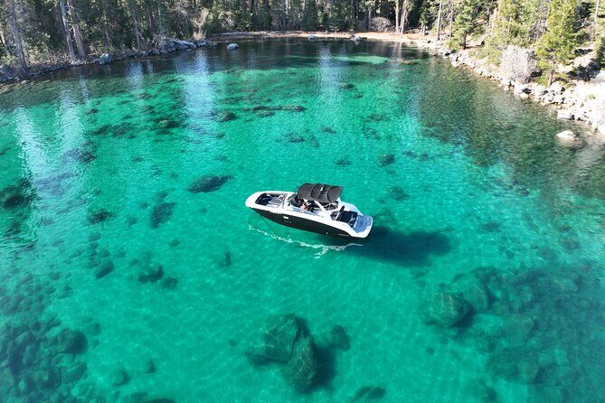 Lake Tahoe Clear Water Private Boat Tour - With Captain - Key Points