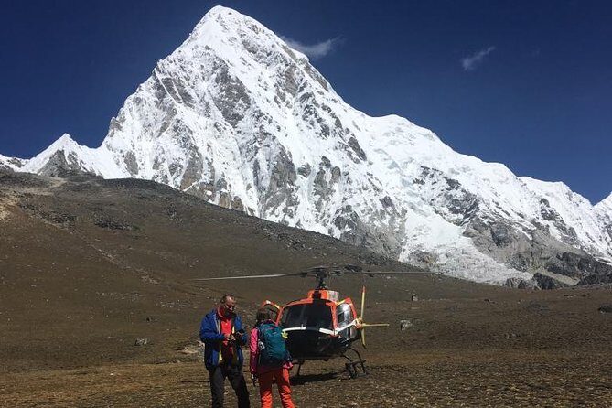 Landing at Everest Base Camp Kalapathar viewpoint by Helicopter - An In-Depth Look at the Everest Helicopter Tour