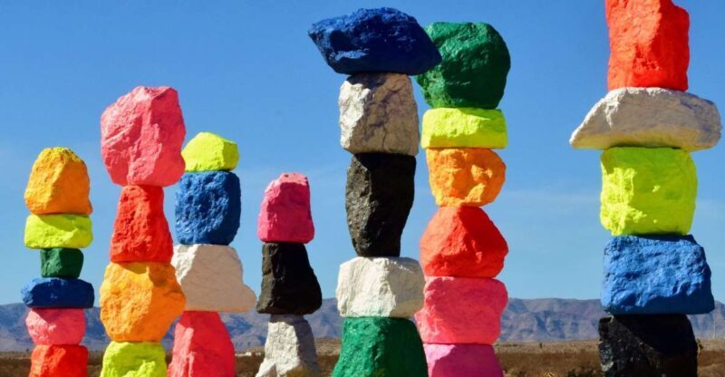 Las Vegas: Mojave Desert, 7 Magic Mountains, Vegas Sign Tour - The Art of the Seven Magic Mountains