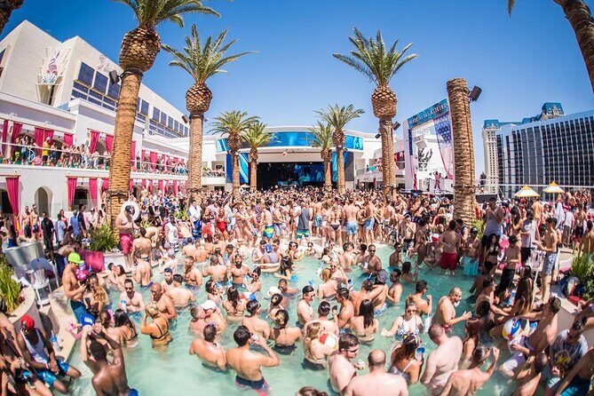 Las Vegas Pool Crawl with Party Bus & Free Drinks - Experience the Ultimate Las Vegas Pool Crawl with Party Bus & Free Drinks