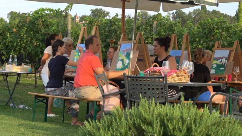 Lazise: Painting Expereince with Wine and Local Food Platter - Key Points